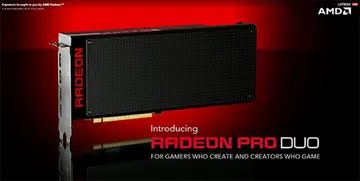 The Radeon Pro Duo is targeted at both gamers and professional content creators.