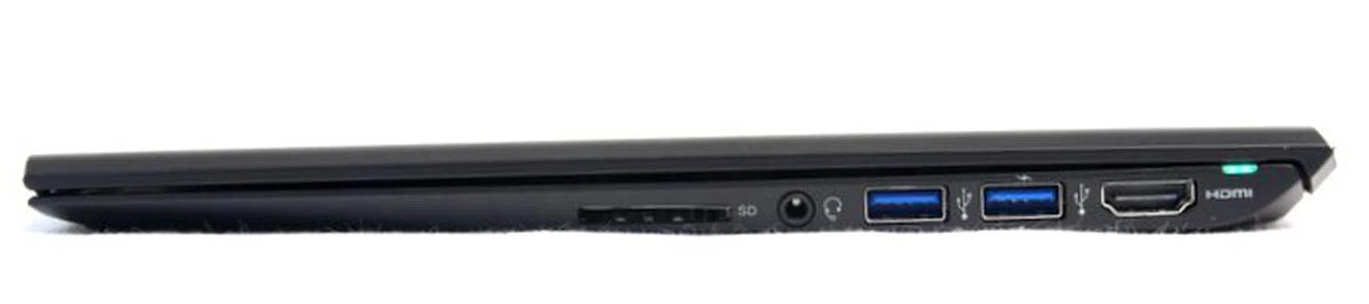 All of the ports are found on the right of the machine. 