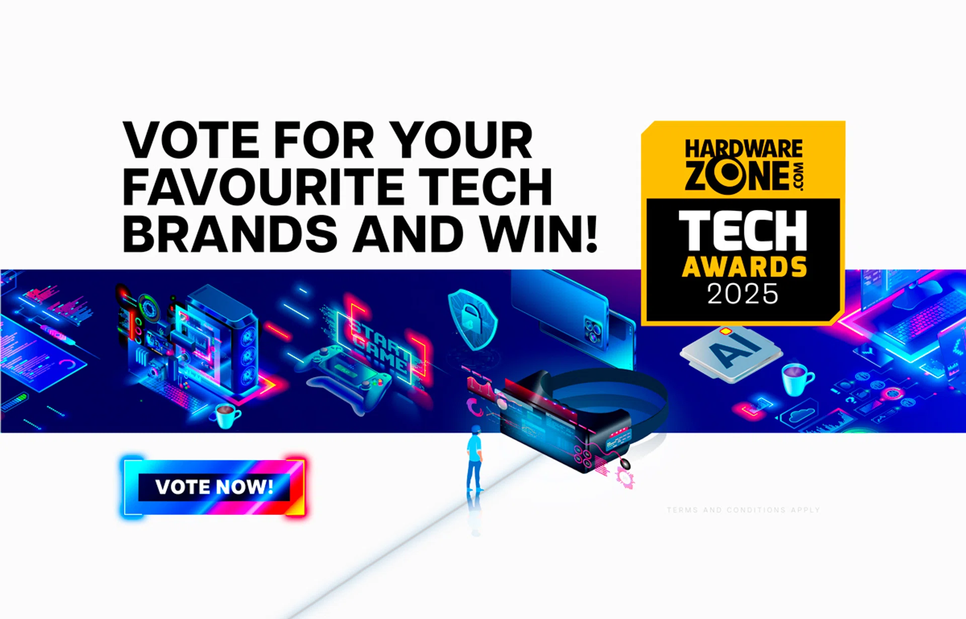 HardwareZone Tech Awards 2025 Readers’ Choice voting banner