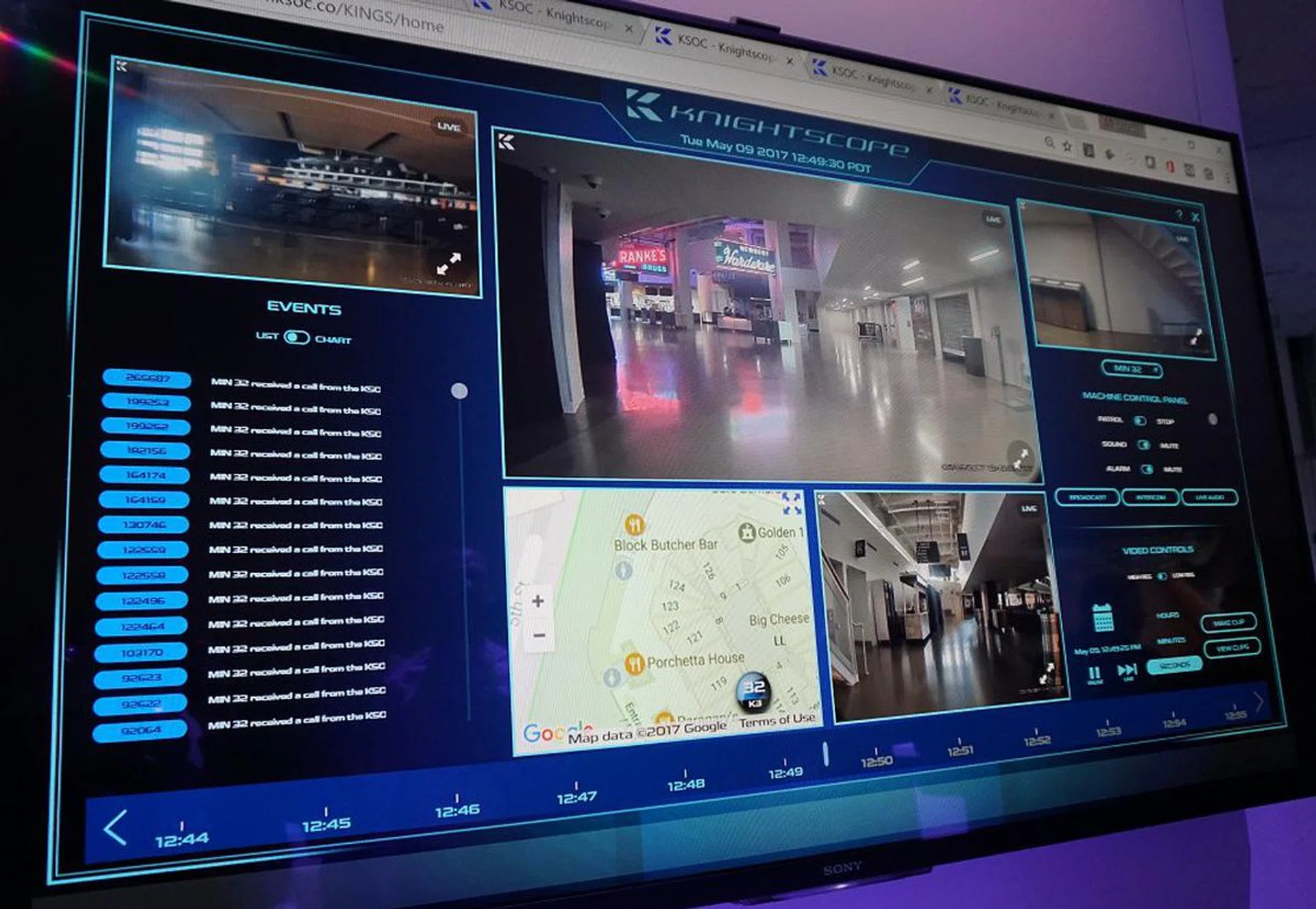 A preview of the robot’s control panel to get a sense of the data that it’s juggling with at any one point of time.