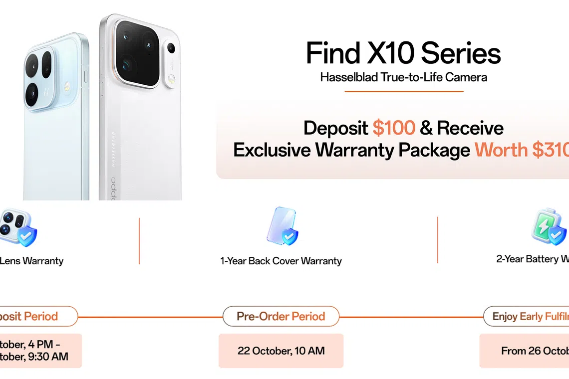 PSA: Don’t forget to stack your OPPO Find X10 series S$100 deposit with your pre-order bonuses
