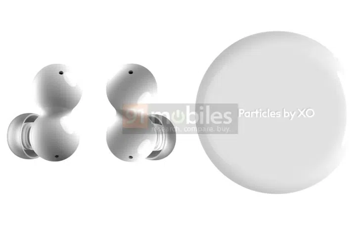 Mockup of Particles by XO true wireless earbuds. Credit: 91Mobiles.