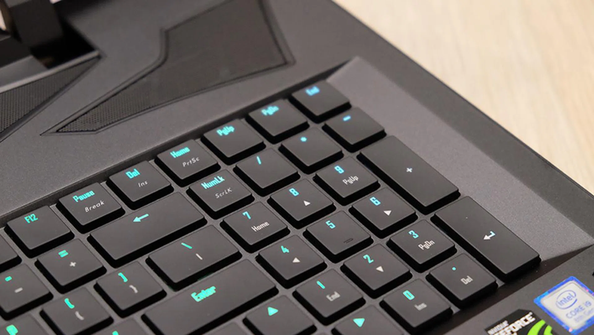 The tactile mechanical keyboard feels great to type on. 