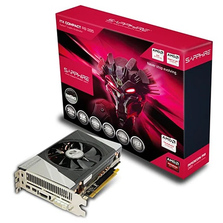 Sapphire R9 285 2GB GDDR5 ITX Compact OC edition (Image source: Sapphire)