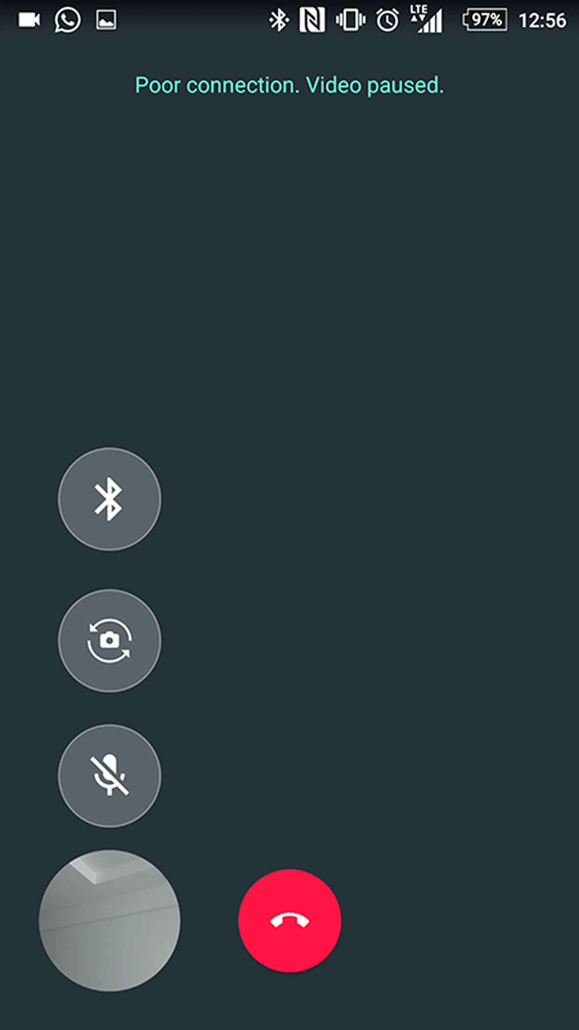When connection is poor, video will be paused