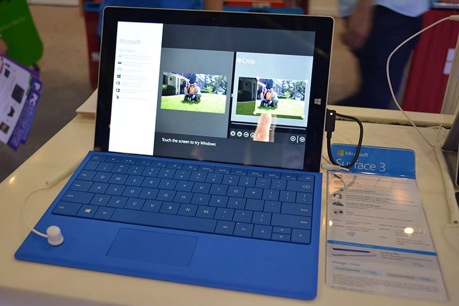 The Microsoft Surface 3 is a pared down and more affordable version of the stellar Surface Pro 3. At 8.7mm thin, it is the thinnest Surface yet. The Intel Atom x7-Z8700 feels surprisingly speedy and it comes with 4GB of RAM and 128 of eMMC flash memory. It costs $898, while the cheaper model with 2GB of RAM and 64GB of storage will cost just $748.