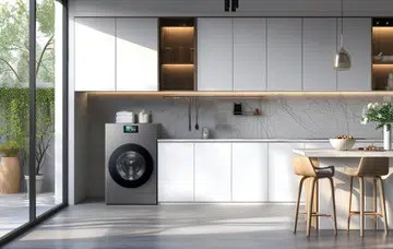 Even washing and drying machines are not spared from the AI takeover. Image: Samsung.