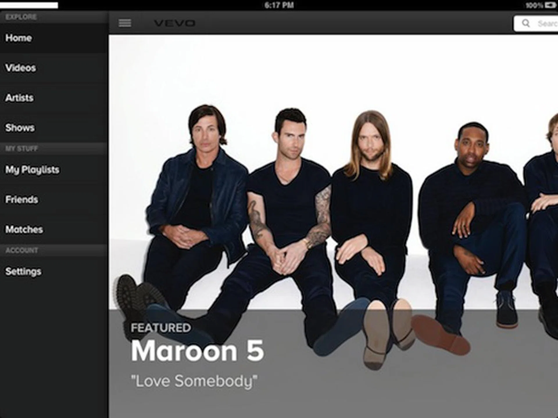 VEVO HD is a mobile app that is restricted only to certain countries (no it isn't available here in South-East Asia). The interface works seamlessly, classifying music videos by videos, artists and shows in an extremely visual manner.