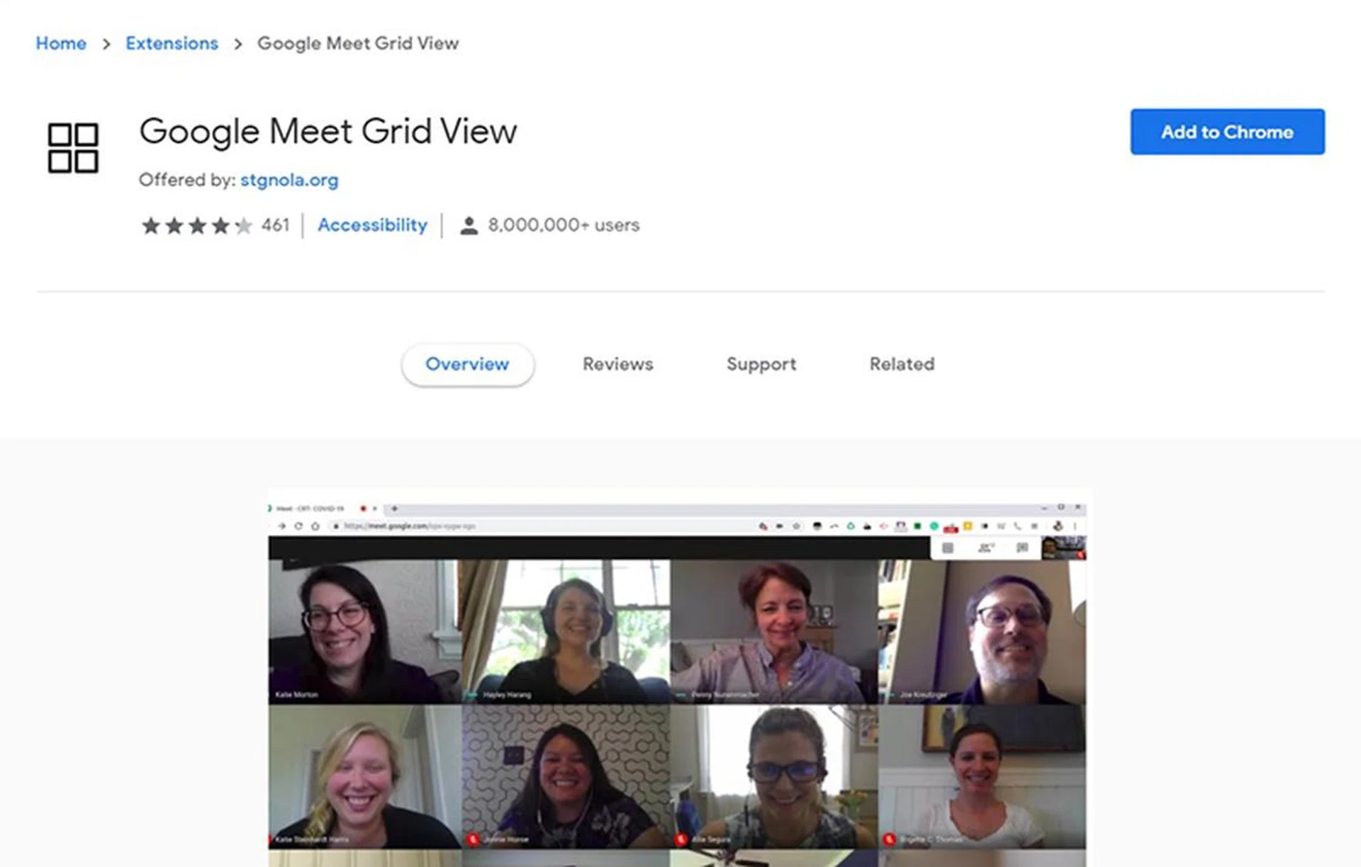 Need to see more than 16 participants? Try this extension instead.