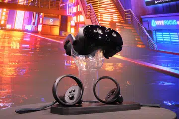 The Vivo Focus Vision XR/MR/VR headset for gaming, by HTC Vive. Photo: HTC Vive.