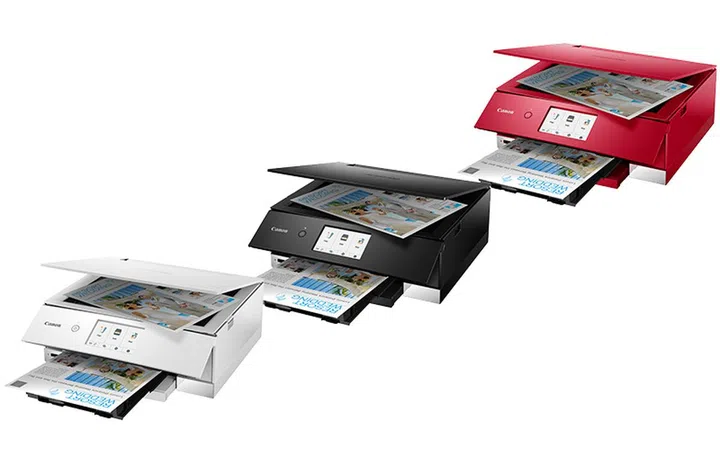 The Pixma TS8370 comes in Red, White or Black