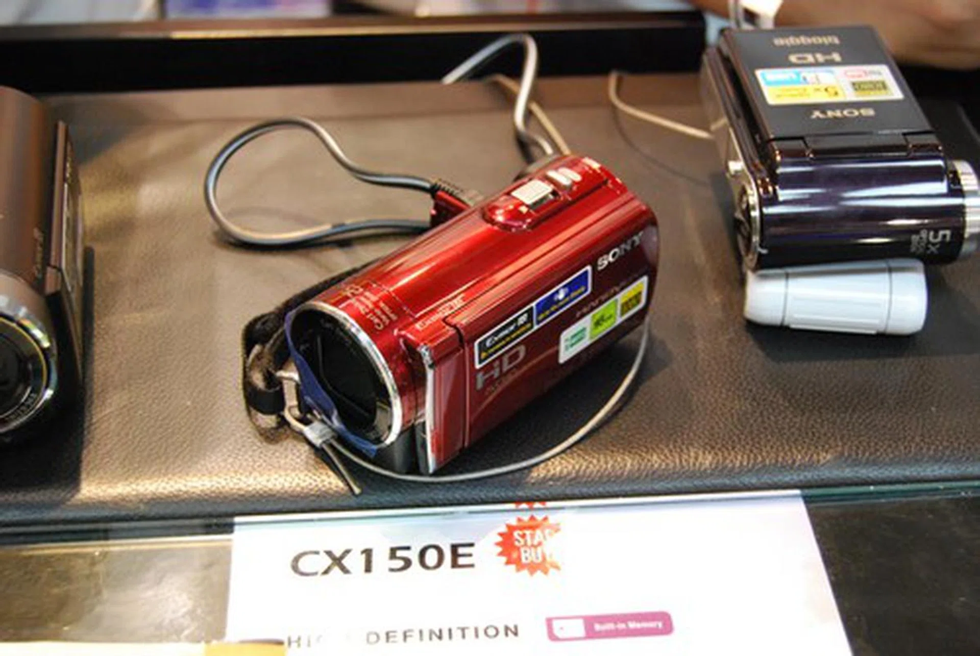 Looking for a video camcorder? The Sony CX150E records at HD with an amazing 25x optical zoom with 16GB of internal storage, price $1399.