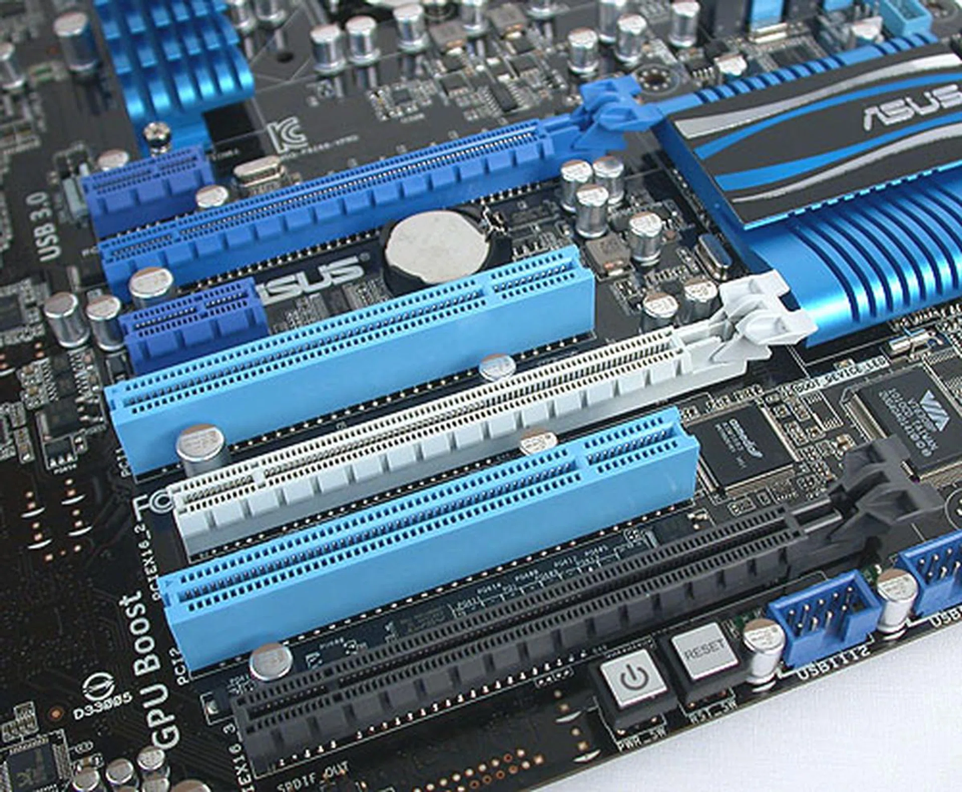 There are quite a few expansion options presented here but essentially, the total PCIe bandwidth is identical to the P67 chipset. Realistically, you're looking at dual graphics cards (with 2 GPUs on a single PCB at best, but that's really pushing it).