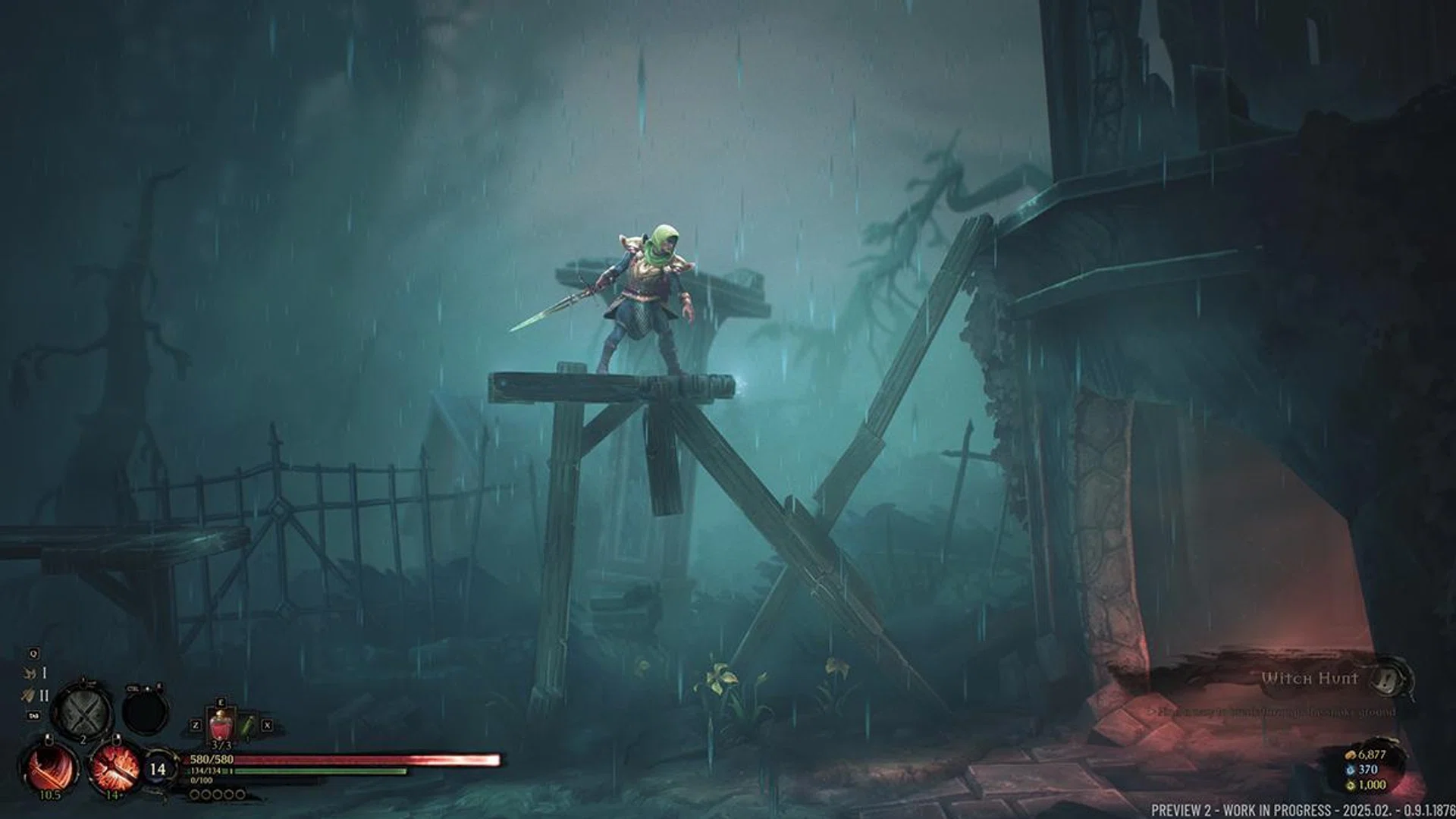 Wooden platforms are one of the cues the game uses to nudge you to explore upwards.