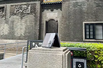 Oppo Find N2 Flip at the Chen Clan Ancestral Hall in Guangzhou, China.