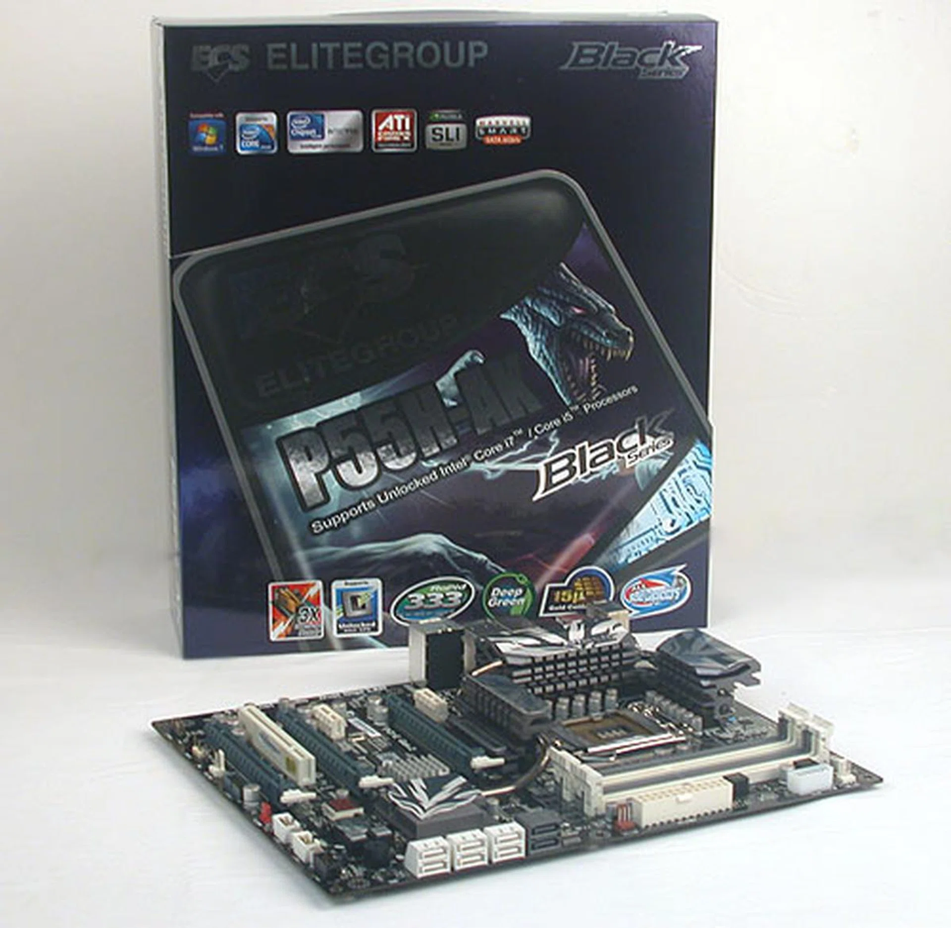 ECS attempts to get into the big leagues with the P55H-AK and for the most part, it has succeeded with a feature packed board that is well designed and performs pretty good too.