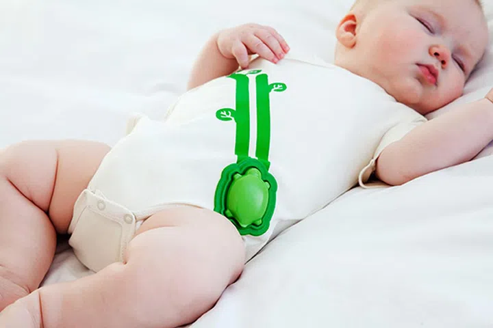 The smart baby onesie (Mimo) from Rest Devices with the Intel Edison.
