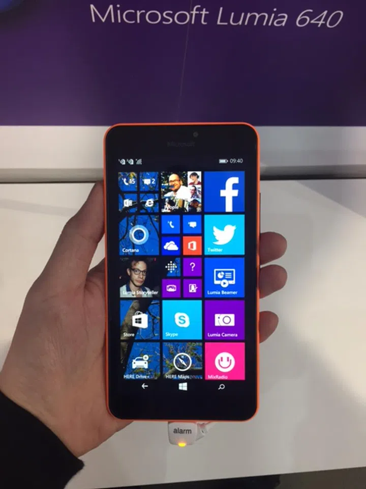 The larger 5.7-inch Lumia 640 XL.
