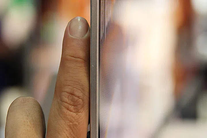 The 55EM9700 is only 4mm thin.