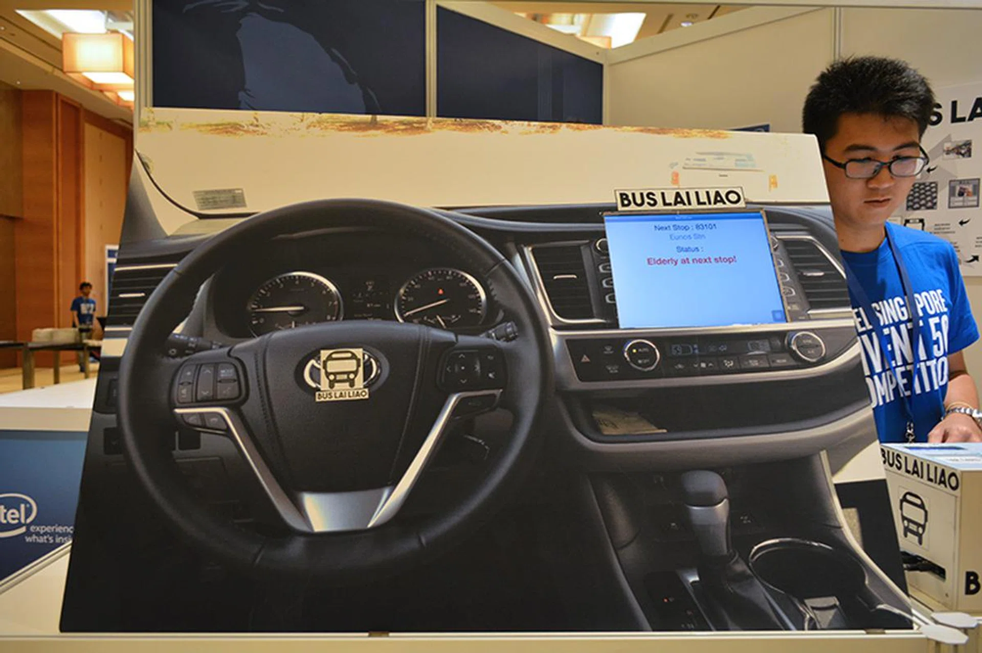 The bus driver will receive an alert when someone with special needs is waiting at the next stop.