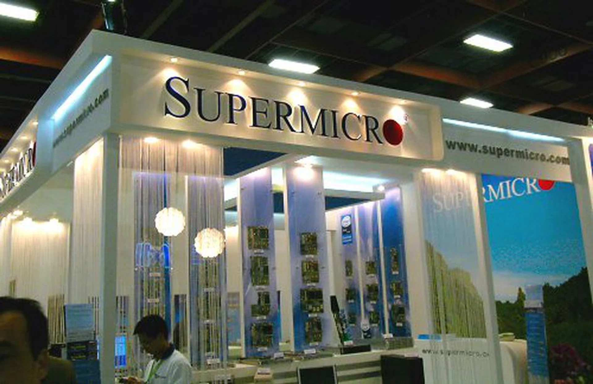  Supermicro's booth.  