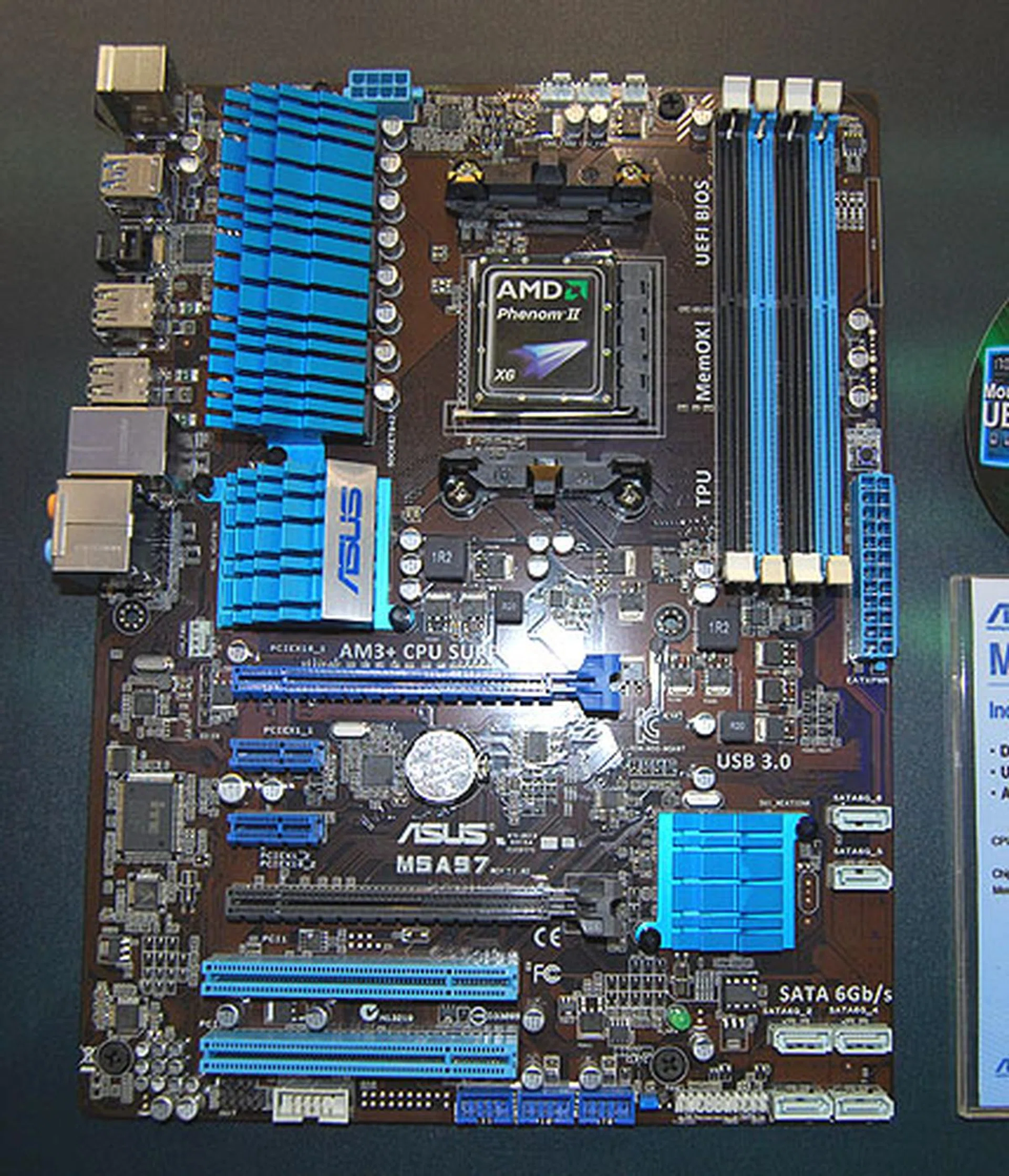 The non-EVO M5A97 may look similar to the EVO, but the feature set has been downgraded accordingly. No digital power delivery system for instance.