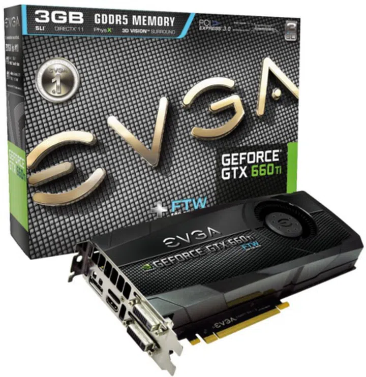 EVGA GeForce GTX 660 Ti FTW+ 3GB (Image source: EVGA)