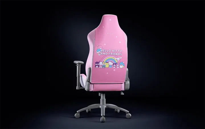 The back of the Iskur X Hello Kitty and Friends Edition. (Image source: Razer)