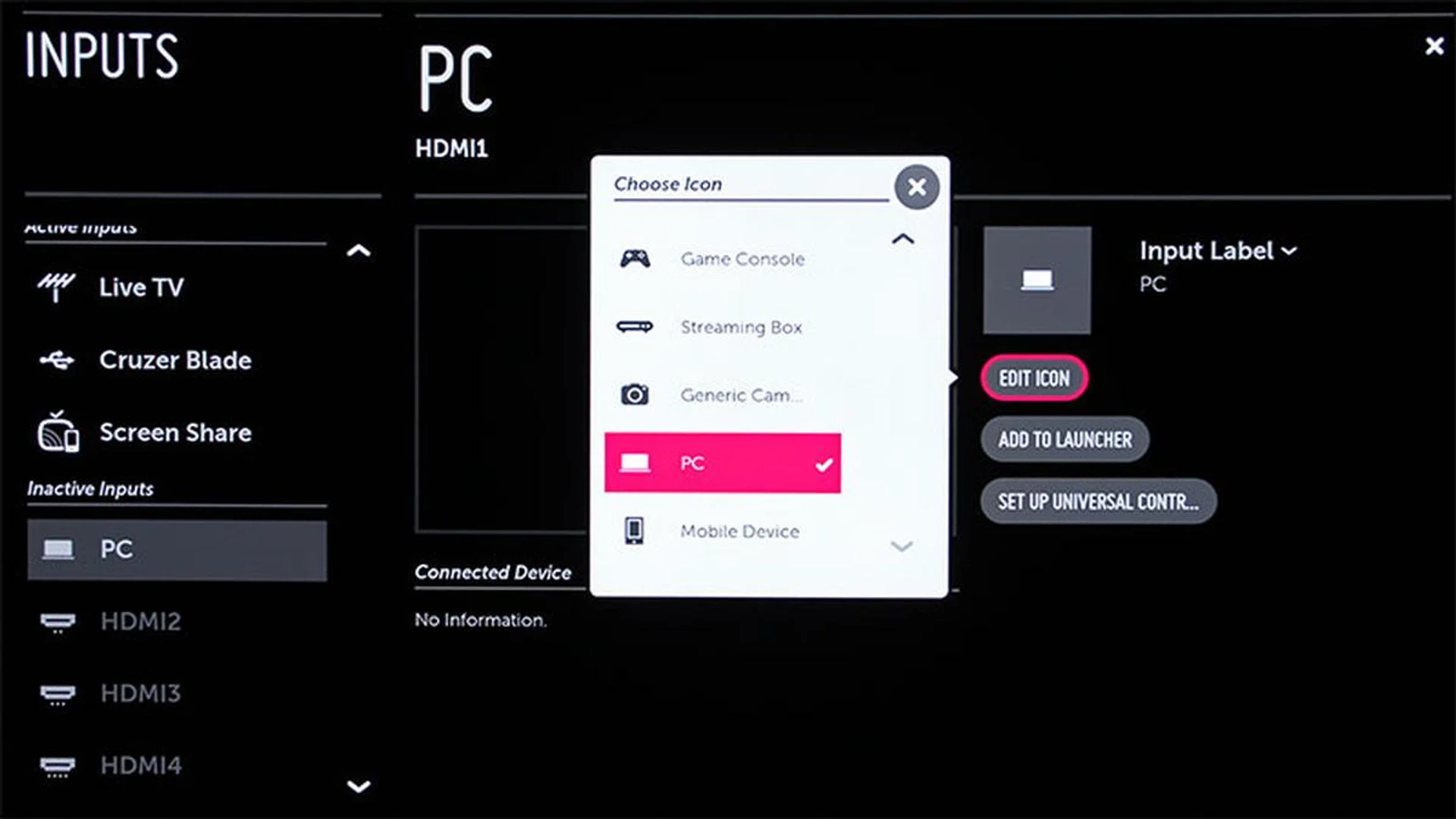 Turn on PC mode if you want to do 4:4:4 chroma.