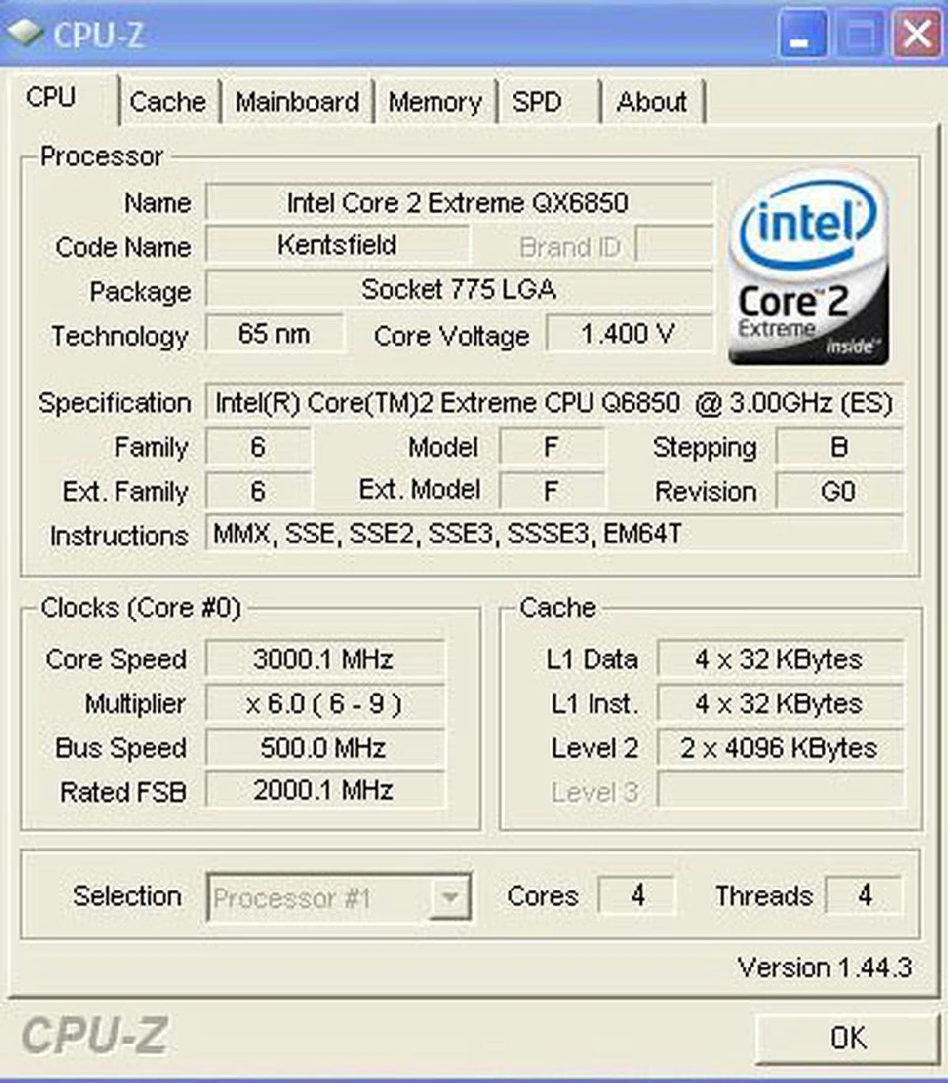 CPU-Z overclocking screenshot. We managed to reach 500MHz FSB quite easily without any special cooling and this was already higher than some of the enthusiast X38 boards that we had featured.