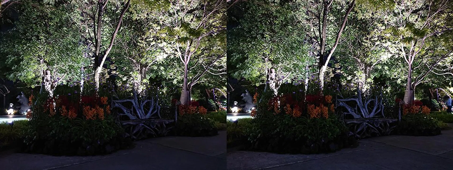 There’s not much difference in this scene even with UHS turned on (right). The camera still tries to expose evenly for the light, which means shadows are lost. It’s also a clue that the XZ2 Premium isn’t doing any kind of HDR-like processing.