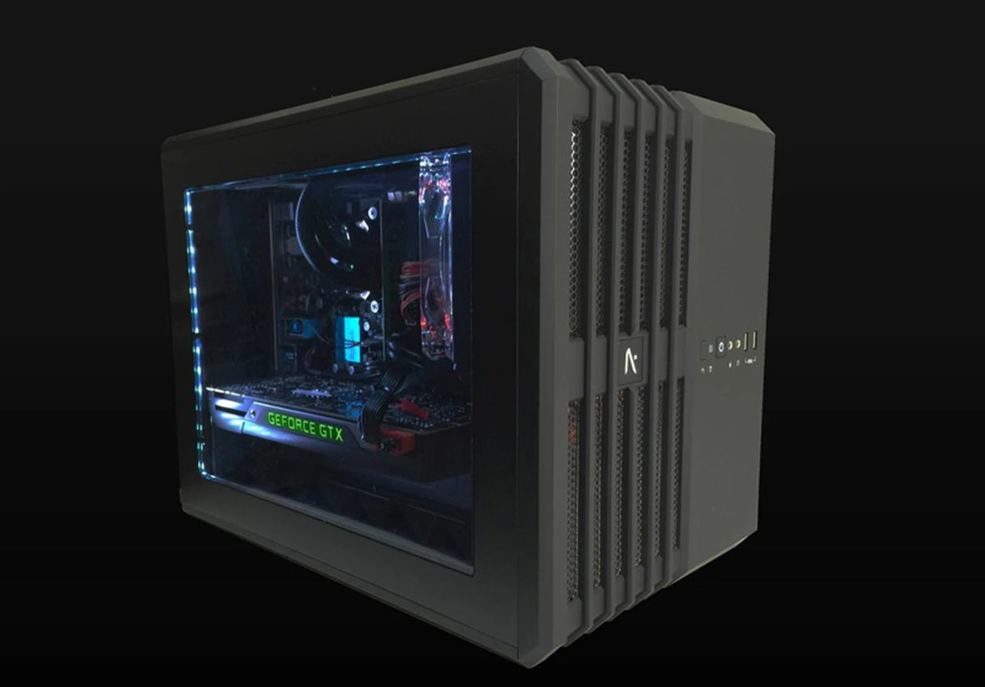 The Tremor wasn't shown at the event but it's a small form factor PC for users who don't want a bulky desktop.