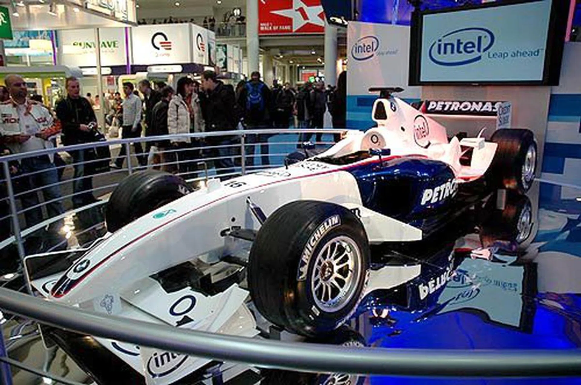 Intel is not only innovating the home and office space but is also extending its technological expertise in motor racing. As the official corporate partner of BMW Sauber F1 Team, they have featured a full replica of the new BMW Sauber F1.06 and other related technology to highlight how Intel is driving the future of F1 racing.