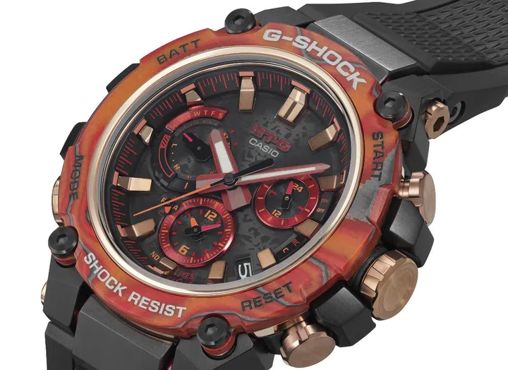 The G-Shock Flare Red Series MTG-B3000FR-1ADR (Image source: Casio)