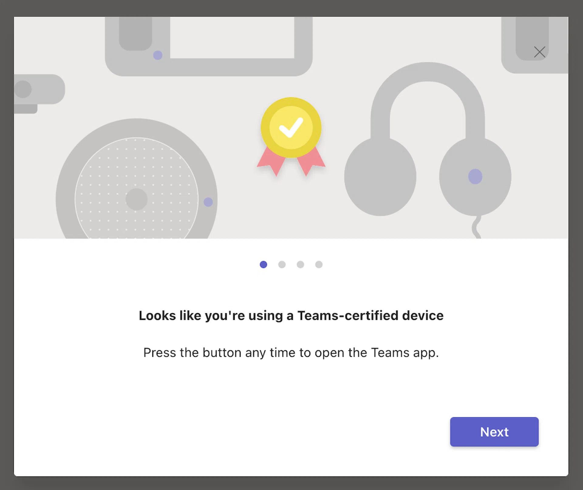 Logi Dock automatically recognised Microsoft Teams and prompted me through a painless set-up. 