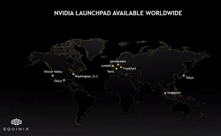 NVIDIA LaunchPad locations around the world.