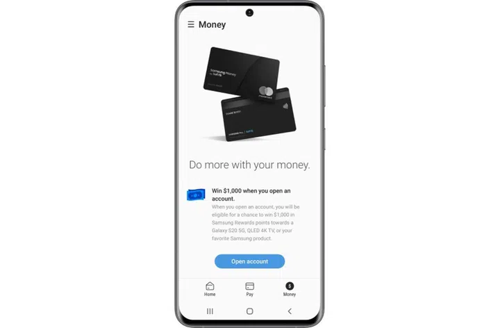 Samsung Money is tightly integrated with the Samsung Pay app.