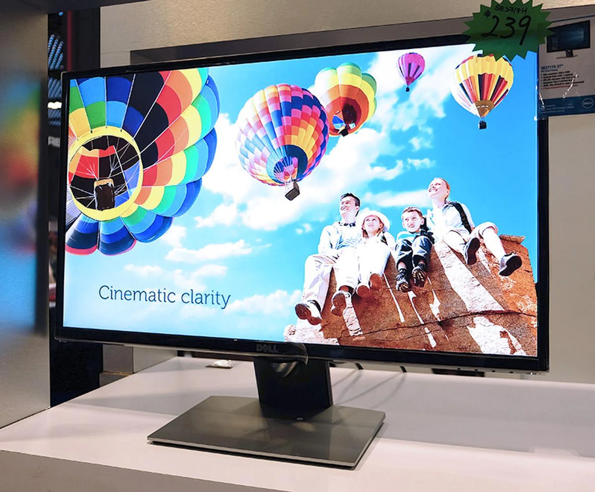 The Dell SE2717H is a more affordable alternative. It is also 27-inches large, but it only supports Full-HD resolution, which means 1920 x 1080 pixels. It is going for $239.