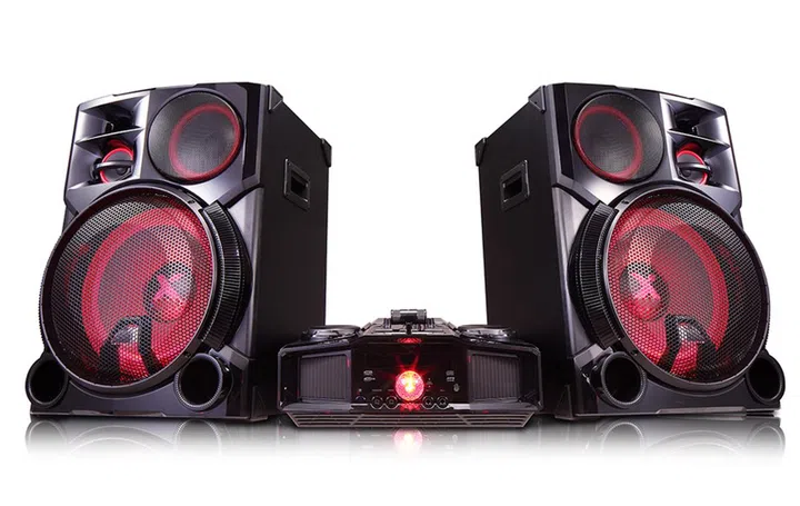 The CK99 is a mini compo with enough lighting for any party.