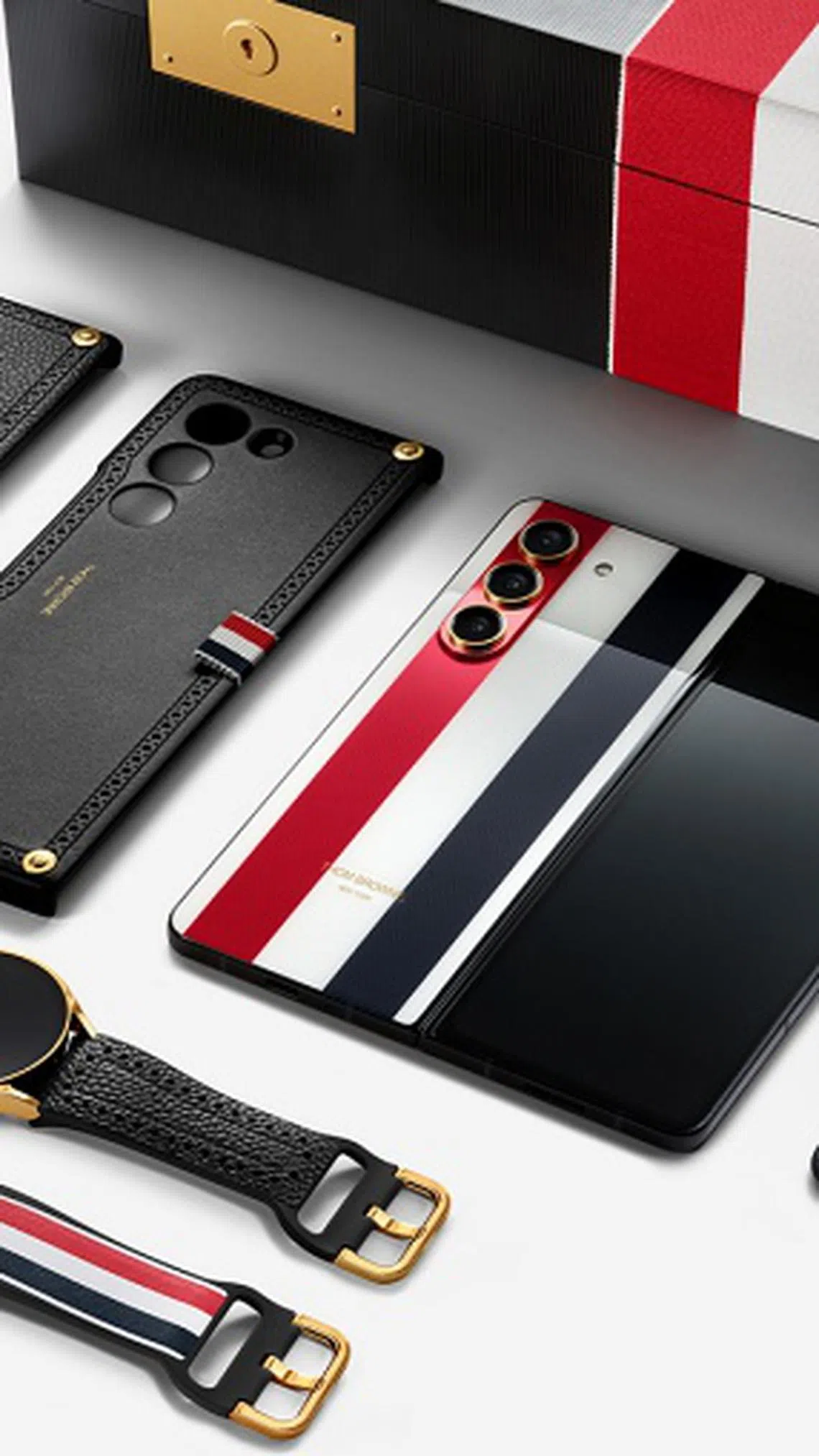 Get fancy with Thom Browne editions of the Samsung Galaxy Z Fold5