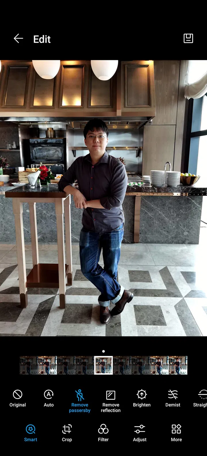 After applying AI Remove Passerby.