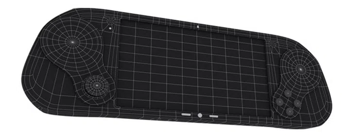Truth be told, it looks like a bigger version of the Wii U pad to us.
