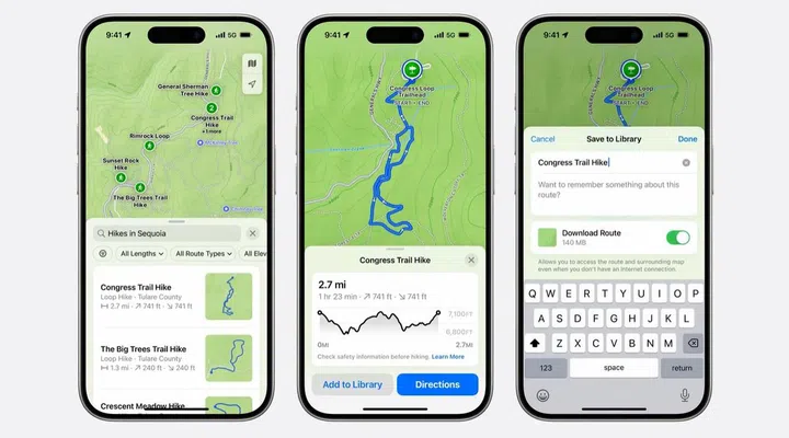 Hikers would be happy, although the addition only comes to U.S. national parks for the time being.