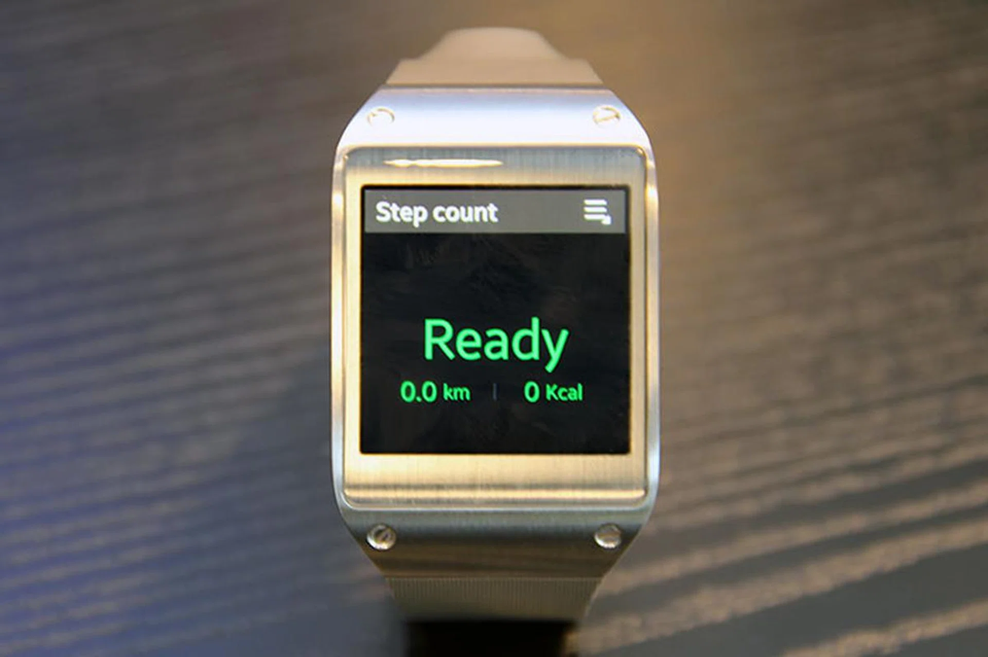 The Galaxy Gear may find favor with fitness enthusiasts. In addition to the built-in pedometers, it also works with apps like Runtastic and RunKeeper. 