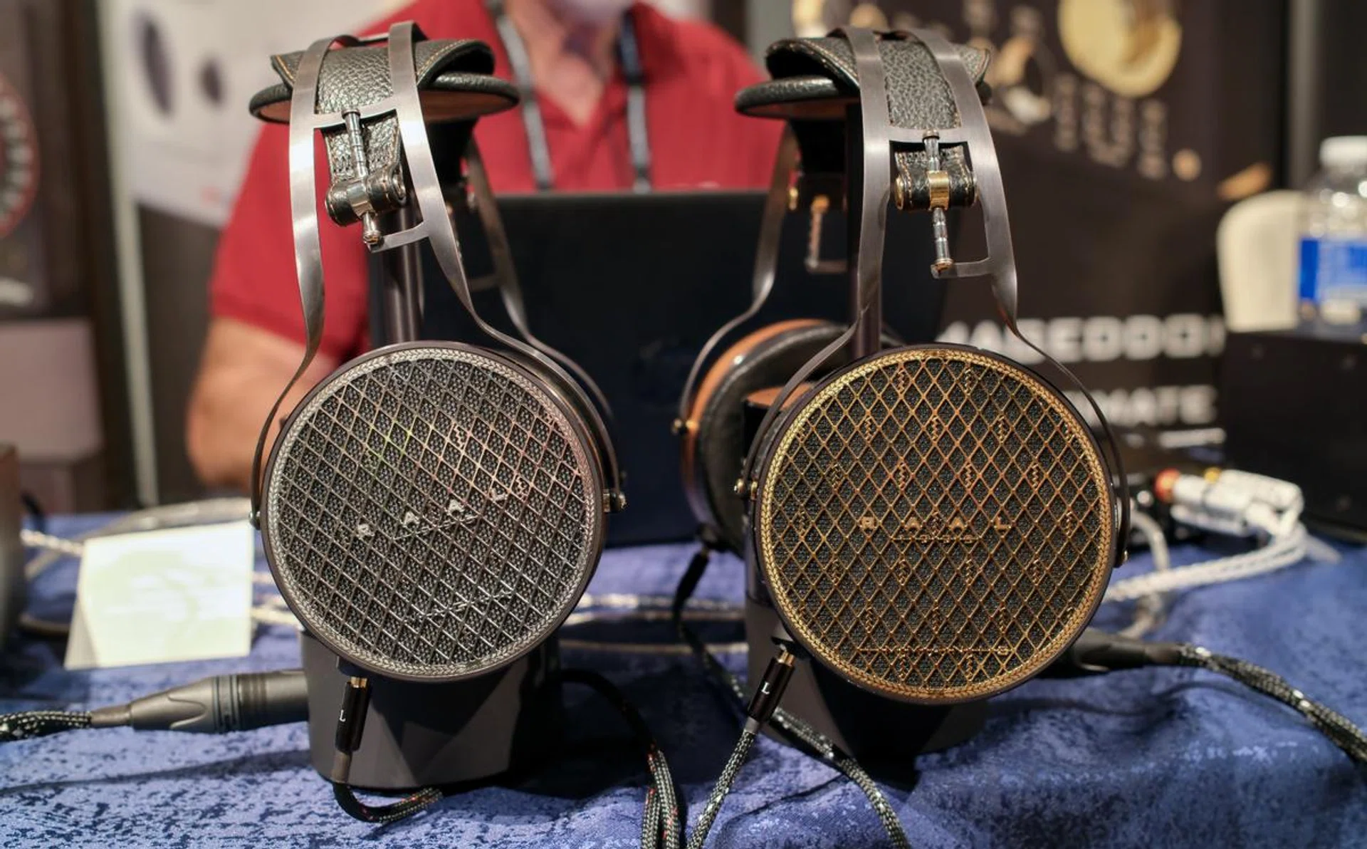 The Raal 1995 Magna and Immanis are unique in that they used ribbon drivers instead of your more common dynamic or planar magnetic drivers. The Magna is on the left, while the Immanis is on the right.