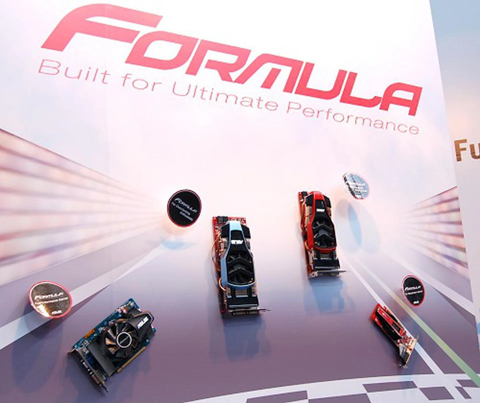  We also saw ASUS showcasing their new series of graphics cards called Formula with another unique cooler design. However, no specific models were released yet.  