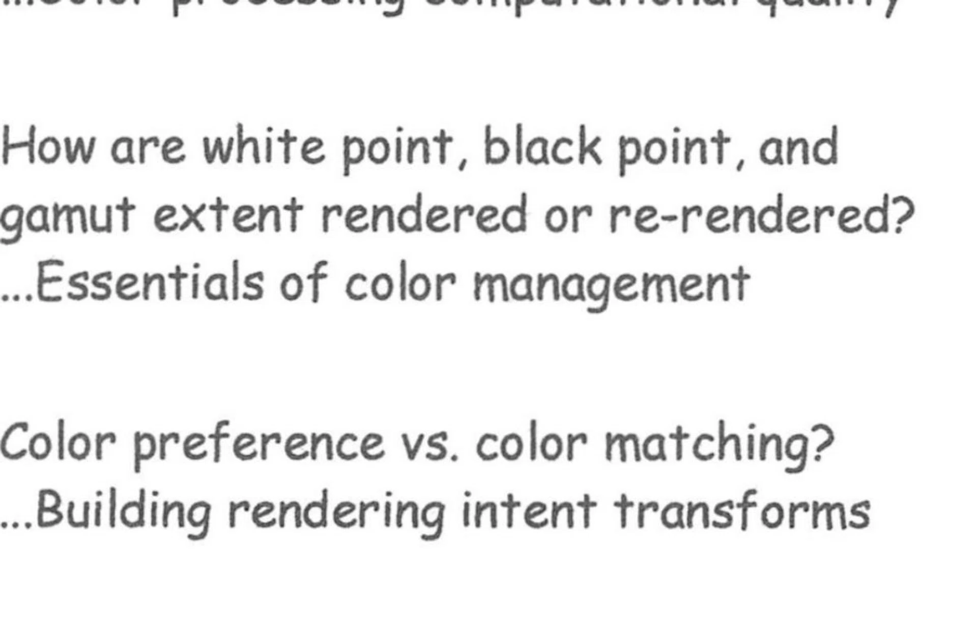 Close-up scan of its text print capability.