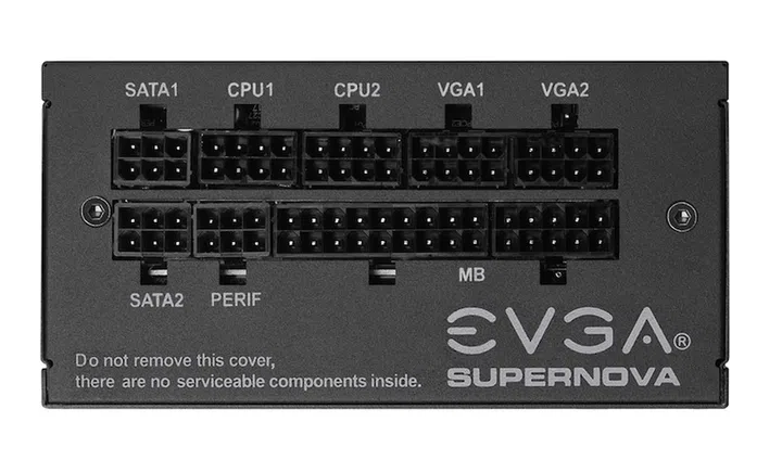 All the power ports on EVGA's SuperNOVA SFX Power Supply