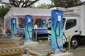 Image of the EV chargers