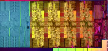 A die shot from a 9th-gen Intel Core desktop processor.(Image source: Intel)